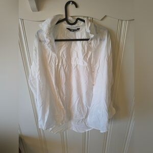 North Face White Button Up Shirt